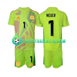 Germany Goalkeeper Manuel Neuer 1 Away Football Shirts Euro 2024 Kids LS