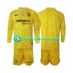 Inter Milan Goalkeeper Away Football Shirts 2024-2025 Kids SS
