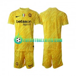 Inter Milan Goalkeeper Away Football Shirts 2024-2025 Kids LS