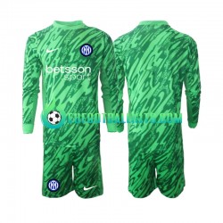 Inter Milan Goalkeeper Home Football Shirts 2024-2025 Kids SS