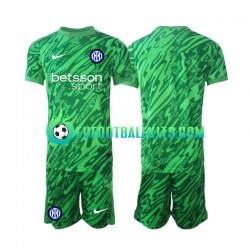 Inter Milan Goalkeeper Home Football Shirts 2024-2025 Kids LS