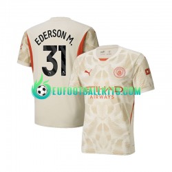 Manchester City Goalkeeper Ederson Moraes 31 Third Football Shirts 2024-2025 Men LS