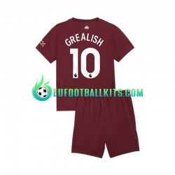 Manchester City Jack Grealish 10 Third Football Shirts 2024-2025 Kids LS