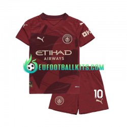 Manchester City Jack Grealish 10 Third Football Shirts 2024-2025 Kids LS