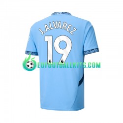 Manchester City Julian Alvarez 19 Home Football Shirts 2024-2025 Men LS
