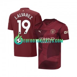 Manchester City Julian Alvarez 19 Third Football Shirts 2024-2025 Men LS