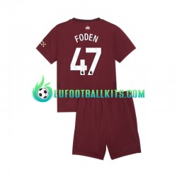 Manchester City Phil Foden 47 Third Football Shirts 2024-2025 Kids LS