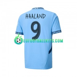 Manchester City UCL Font Haaland 9 Home Football Shirts 2024-2025 Men LS