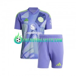 Manchester United Goalkeeper Home Football Shirts 2024-2025 Kids LS