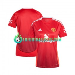 Manchester United Home Football Shirts Redcolor 2024-2025 Woman LS