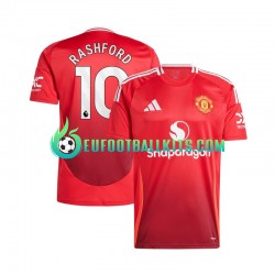 Manchester United Marcus Rashford 10 Home Football Shirts 2024-2025 Redcolor Men LS