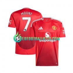 Manchester United Mason Mount 7 Home Football Shirts 2024-2025 Redcolor Men LS