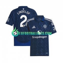 Manchester United Victor Lindelof 2 Away Football Shirts 2024-2025 Men LS