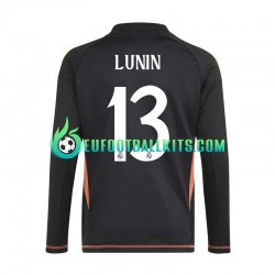 Real Madrid Goalkeeper Andriy Lunin 13 Away Football Shirts 2024-2025 Bluecolor Men SS