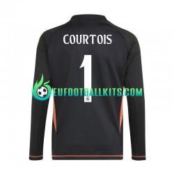 Real Madrid Goalkeeper Thibaut Courtois 1 Away Football Shirts 2024-2025 Men LS
