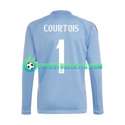 Real Madrid Goalkeeper Thibaut Courtois 1 Home Football Shirts 2024-2025 Bluecolor Men SS