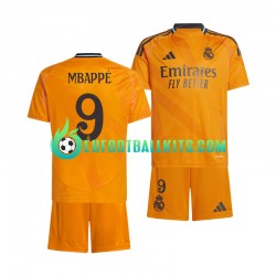 Real Madrid Kylian Mbappe 9 Away Football Shirts 2024-2025 Kids LS