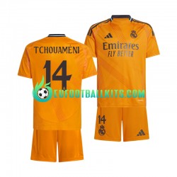 Real Madrid Tchouameni 14 Away Football Shirts 2024-2025 Kids LS