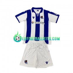 Real Sociedad Home Football Shirts 2024-2025 Kids LS
