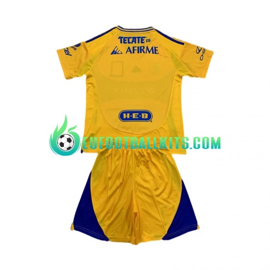 Tigres UANL Home Football Shirts 2024-2025 Kids LS
