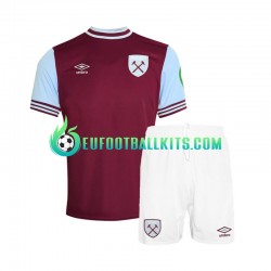 West Ham United Home Football Shirts 2024-2025 Kids LS