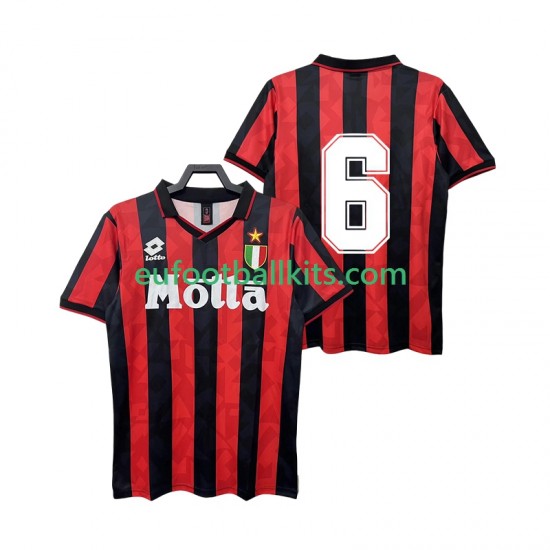 AC Milan 6 Retro Home Football Shirts 1993 1994 Men LS