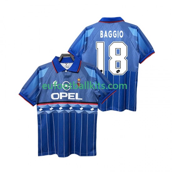 AC Milan BAGGIO 18 Retro Away Football Shirts 1995 1996 Men LS