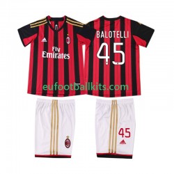 AC Milan BALOTELL 45 Retro Home Football Shirts 2013 2014 Kids LS
