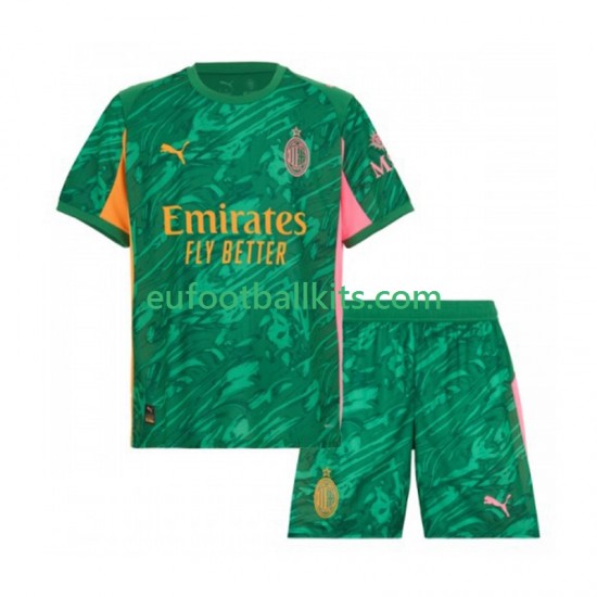 AC Milan Goalkeeper Away Football Shirts 2025-2026 Kids LS