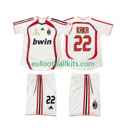 AC Milan KAKA 22 Retro Away Football Shirts 2006 2007 Kids LS