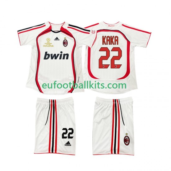 AC Milan KAKA 22 Retro Away Football Shirts 2006 2007 Kids LS