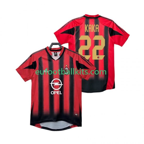 AC Milan KAKA 22 Retro Home Football Shirts 2004 2005 Men LS