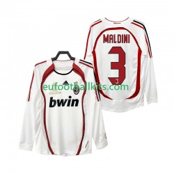 AC Milan MALDINI 3 Retro Away Football Shirts 2006 2007 Men SS