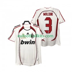 AC Milan MALDINI 3 Retro Away Football Shirts 2006 2007 Men LS