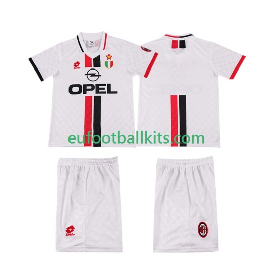 AC Milan Retro Away Football Shirts 1996 1997 Kids LS