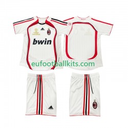 AC Milan Retro Away Football Shirts 2006 2007 Kids LS