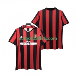 AC Milan Retro Home Football Shirts 1988 1989 Men LS