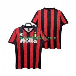 AC Milan Retro Home Football Shirts 1993 1994 Men LS