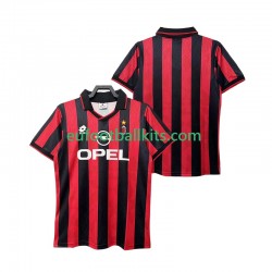 AC Milan Retro Home Football Shirts 1995 1996 Men LS