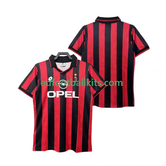 AC Milan Retro Home Football Shirts 1995 1996 Men LS