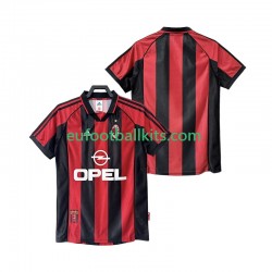 AC Milan Retro Home Football Shirts 1998 1999 Men LS