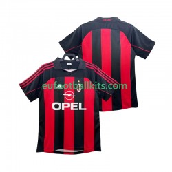 AC Milan Retro Home Football Shirts 2000 2002 Men LS