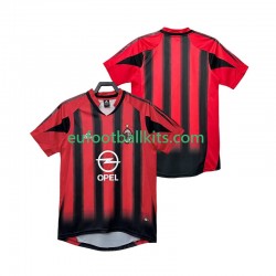 AC Milan Retro Home Football Shirts 2004 2005 Men LS