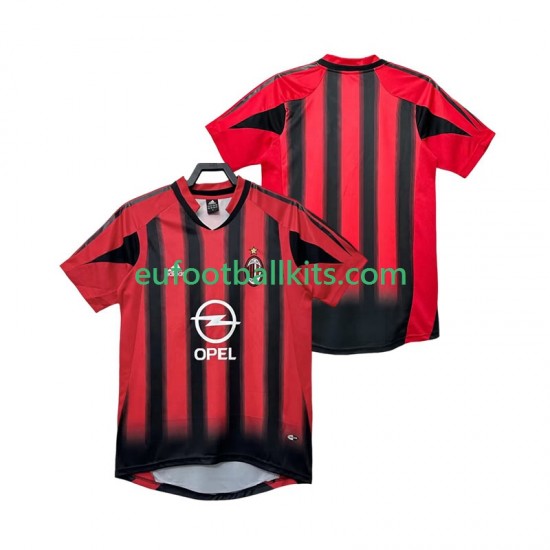 AC Milan Retro Home Football Shirts 2004 2005 Men LS