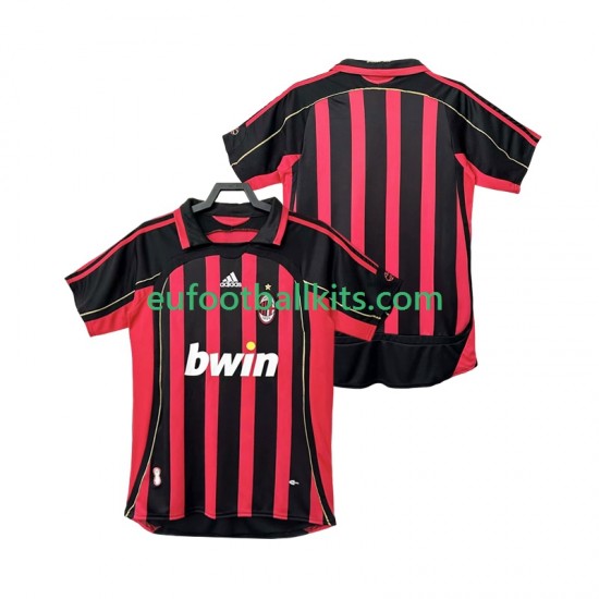 AC Milan Retro Home Football Shirts 2006 2007 Men LS