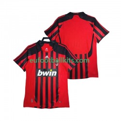 AC Milan Retro Home Football Shirts 2007 2008 Men LS