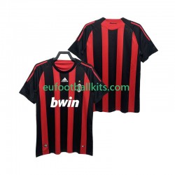 AC Milan Retro Home Football Shirts 2008 2009 Men LS