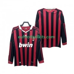 AC Milan Retro Home Football Shirts 2009 2010 Men SS