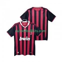 AC Milan Retro Home Football Shirts 2009 2010 Men LS