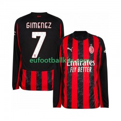 AC Milan Santiago Gimenez 7 Home Football Shirts 2025-2026 Men SS